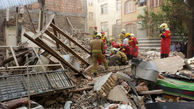  نجات دو کارگر افغان از زیر آوار یک ساختمان قدیمی 