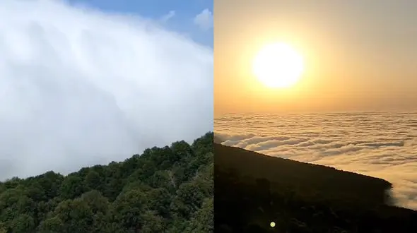 ییلاق درازنو و دریایی از ابر را ببین + فیلم