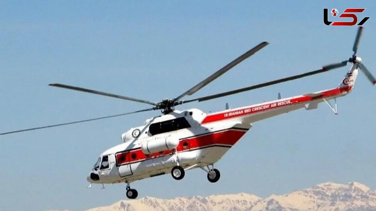 تولد پسر عجول در بالگرد  هلال‌احمر در آسمان سیستان و پلوچستان