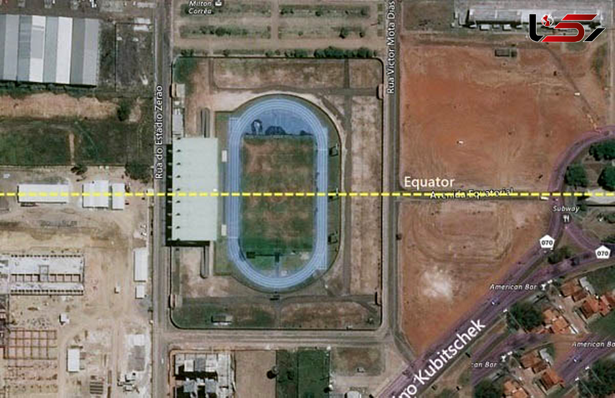 استادیومی عجیب در دو نیم کره زمین در برزیل+عکس