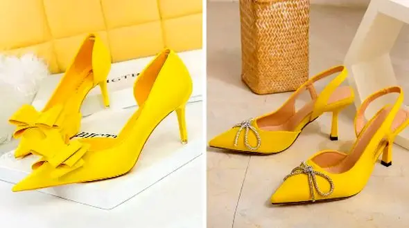 کالکشن جدید کفش‌ های مجلسی زرد؛ 15 طرح منحصر به‌ فرد برای خانم‌ های زیبا