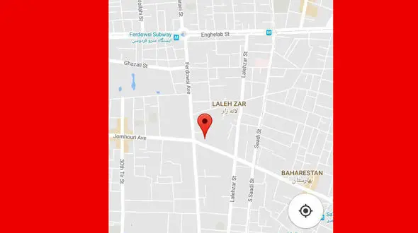 جای خالی پلاسکو در گوگل مپ + عکس 