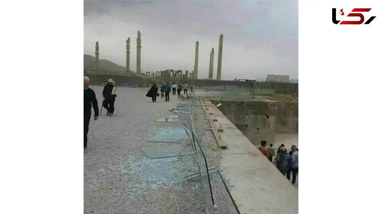 باد به تخت جمشید خسارت وارد کرد+ عکس