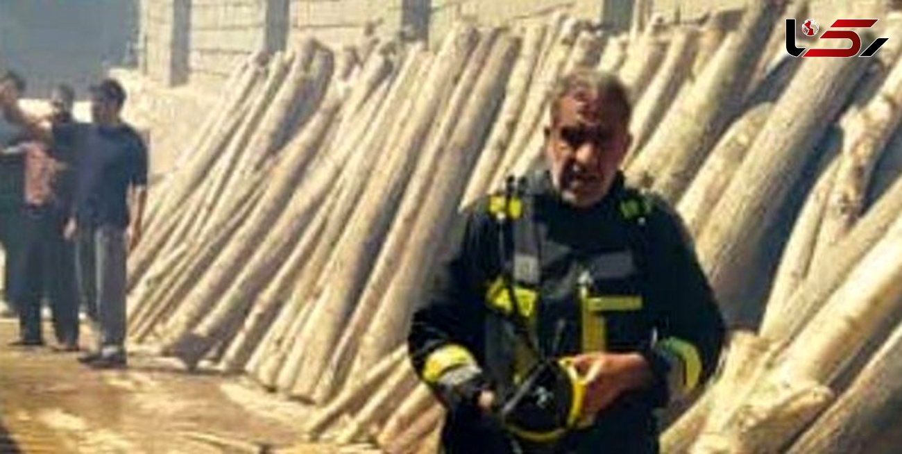 آتش‌سوزی گسترده در کارگاه‌ چوب / در کرمانشاه رخ داد