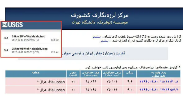 مرکز لرزه‌نگاری کشور زلزله را اشتباه تخمین زد؟! +عکس
