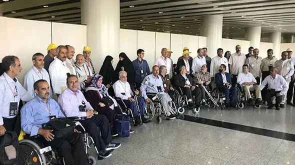 پاکدل:کاروان ویژه جانبازان راهی سرزمین وحی شدند