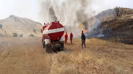 مهار آتش‌سوزی در منطقه حفاظت شده مسجدسلیمان 
