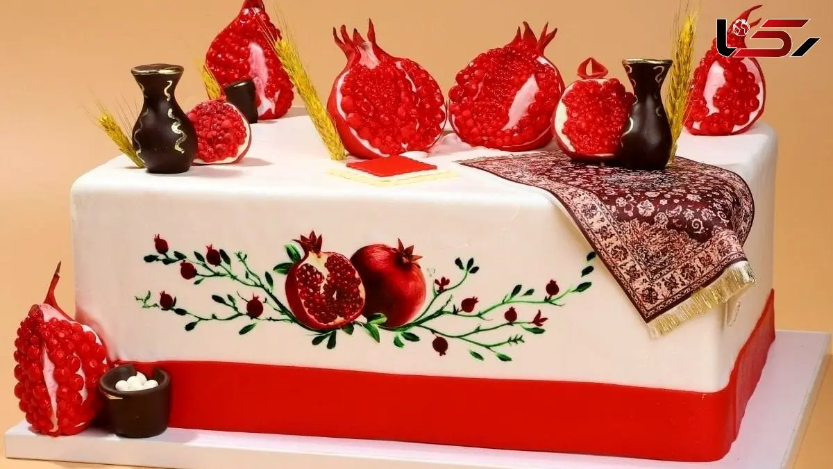 زیباترین طرح‌ های کیک شب یلدا مخصوص مدرسه + مدل‌ های کیک چله 1404