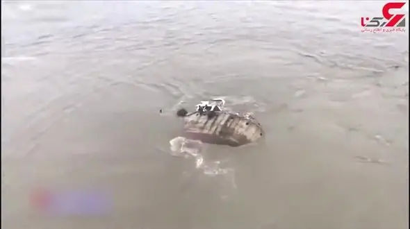 نجات سرنشینان کشتی، چند ثانیه قبل از فرورفتن آن در دریا + فیلم لحظه عملیات