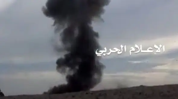 انهدام خودروی زرهی عربستان سعودی در یمن + فیلم