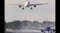 ببینید / لحظه هولناک عبور دو هواپیمای بوئینگ با فاصله کم / تصاویر شبیه‌سازی شده از یک فاجعه احتمالی