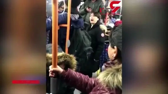فیلم دست درازی به زن جوان توسط چند مرد در اتوبوس / واکنش جالب این زن

